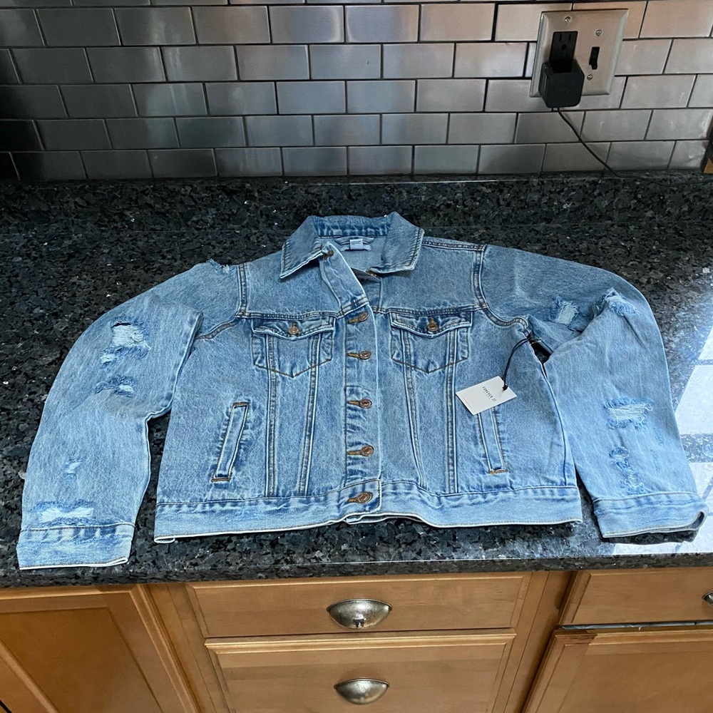 Distressed Denim Jacket - Picture 8 of 9